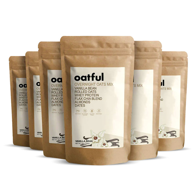 Organic Oatful Vanilla Bean Protein Overnight Oats, 85 Gm - Oatful