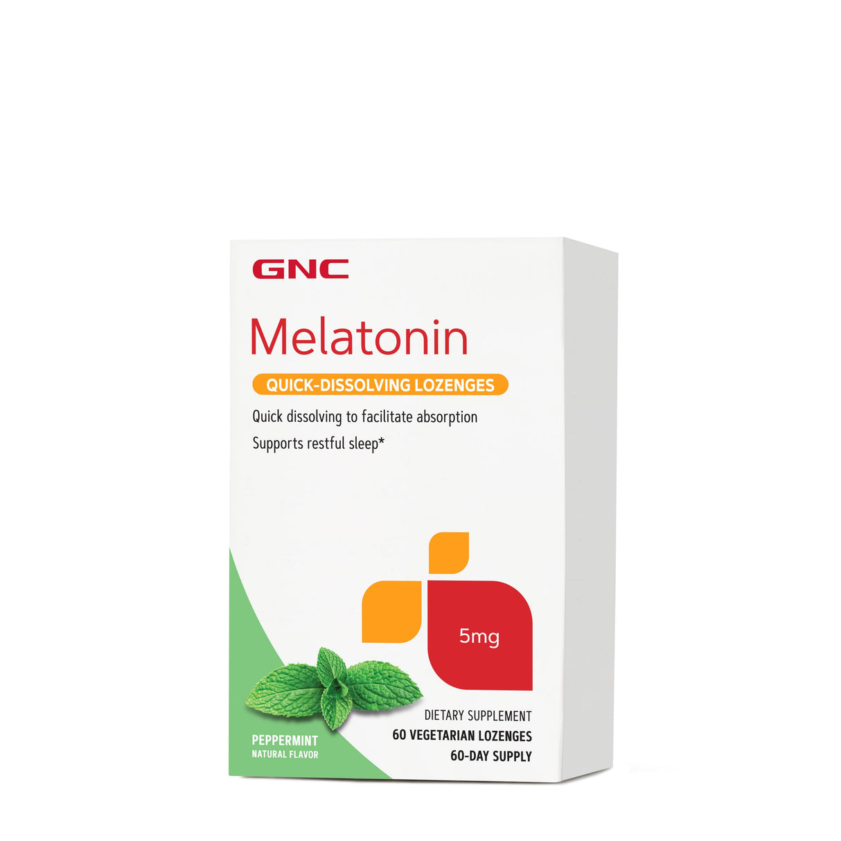 GNC Melatonin Quick-Dissolving Lozenges 5MG - welzo