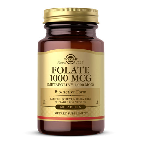 Solgar Folate, 1000 mcg, 60 Tablets - Solgar