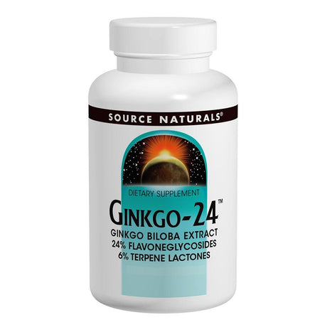 Source Naturals Ginkgo Biloba 24, 120 mg, 30 Tablets - Source Naturals