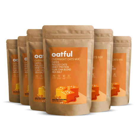 Organic Protein Oatful Overnight Oats, Salted Caramel, 85 Gm - Oatful