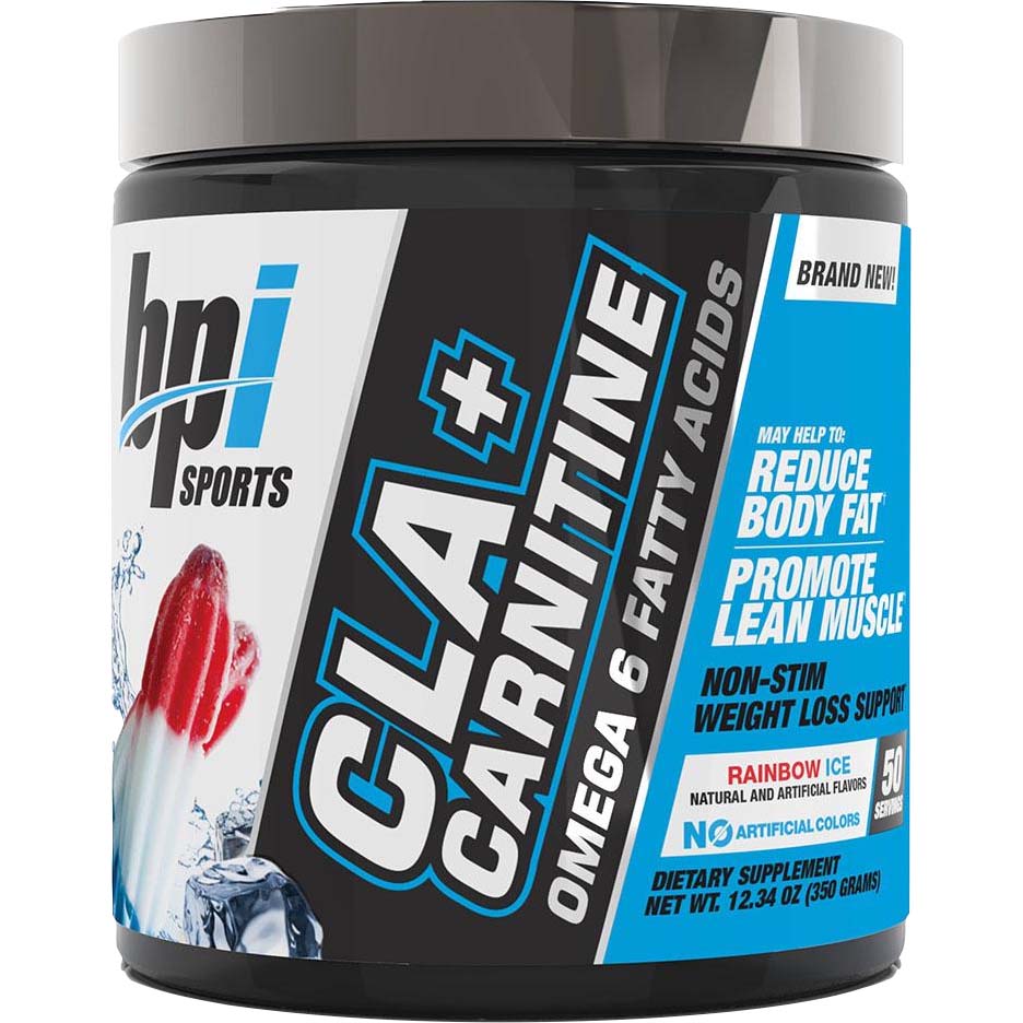 BPI Sports CLA Plus Carnitine, Rainbow Ice, 50 - bpi Sports