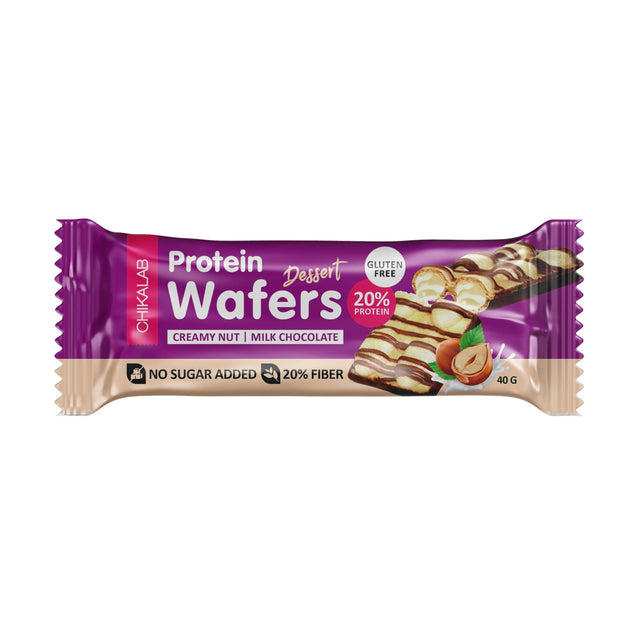 Chikalab Protein Wafer, 1 Bar, Creamy Nut Dessert - CHIKALAB