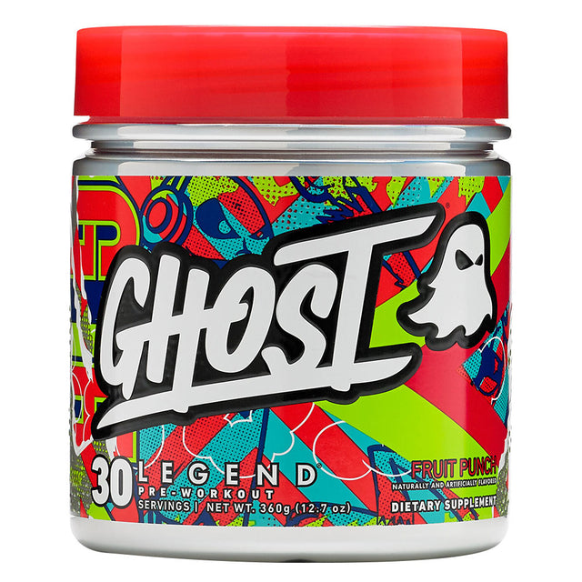 Ghost Legend Pre Workout, Fruit Punch, 30 Servings - Ghost