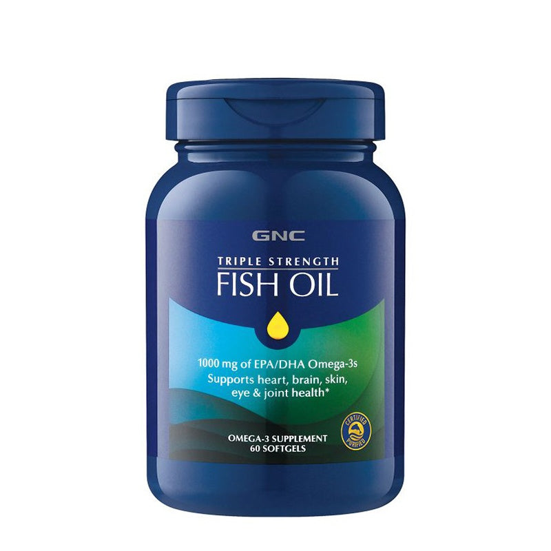 GNC TRIPLE STRENGTH FISH OIL 60CT