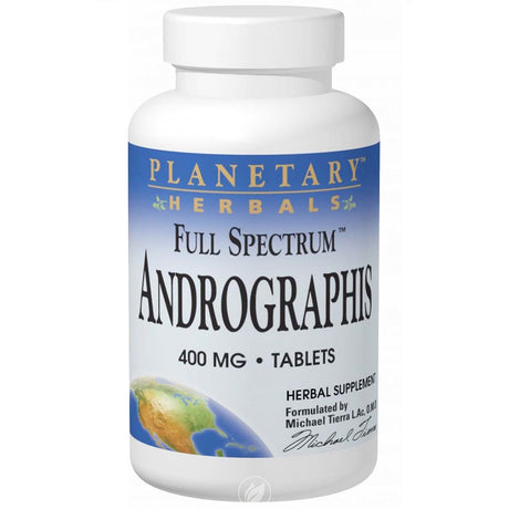 Planetary Herbals Full Spectrum Andrographis, 400 mg, 60 Tablets - Planetary Herbals