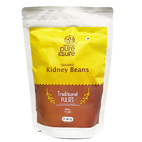 Sure & Pure Organic Kidney Beans, 500 Gm - Pure & Sure