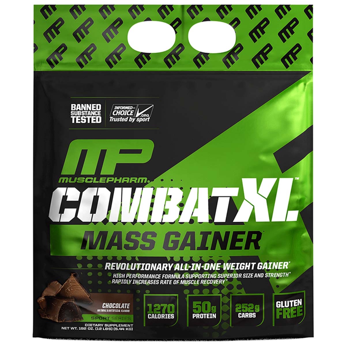 Musclepharm Combat XL Mass Gainer, Chocolate, 12 LB - Muscle Pharm