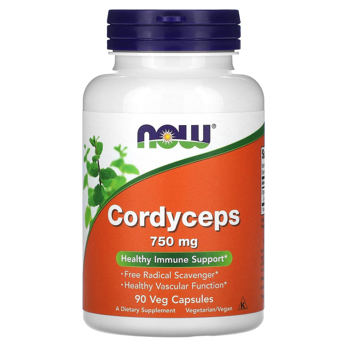 Cordyceps Now, 750 mg, 90 Veggie Capsules - Now