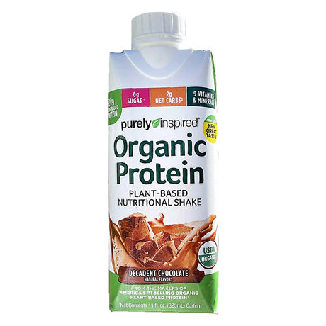 Decadent Chocolate Purely Inspired Organic Protein Nutritional Shake, 325 ML - Purely Inspired