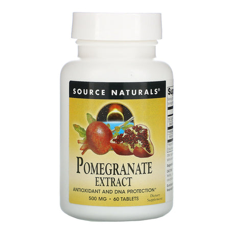 Source Naturals Pomegranate Extract, 500 mg, 60 Tablets - Source Naturals