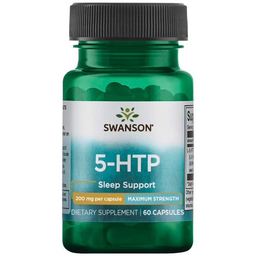 Swanson 5 HTP Maximum Strength, 200 mg, 60 Veggie Capsules - Swanson