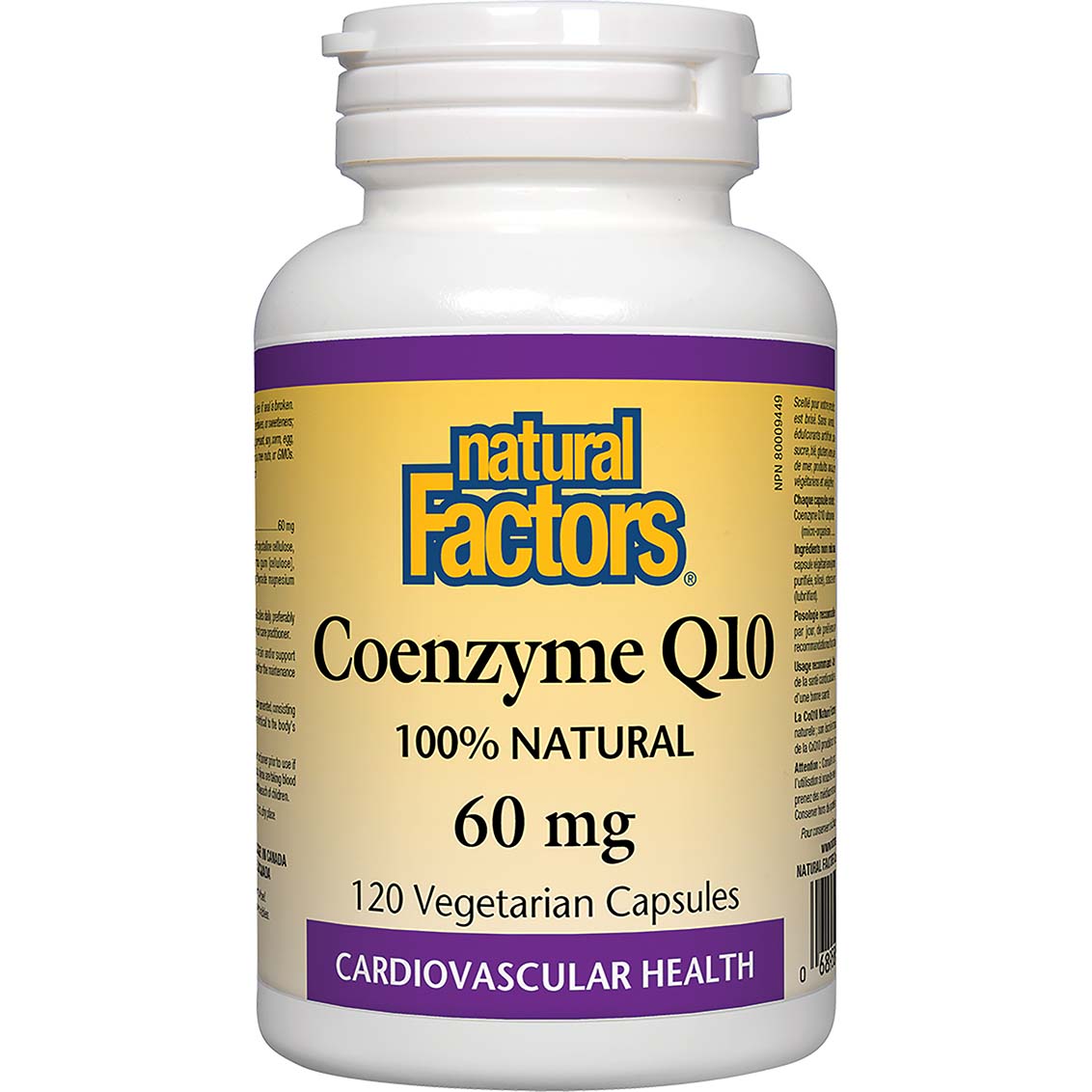 Coenzyme Q10, 60 mg, 120 Softgels, Natural Factors - Natural Factors