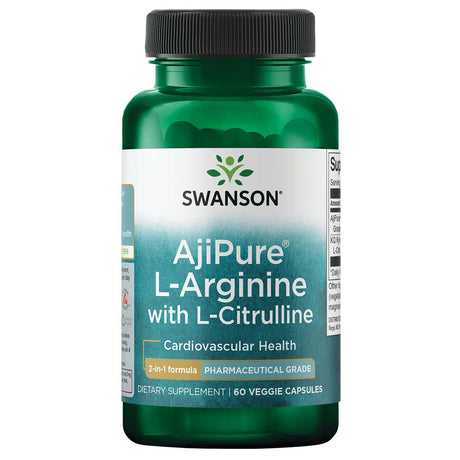 Swanson AjiPure L-Citrulline with L-Arginine, 60 Veggie Capsules - Swanson