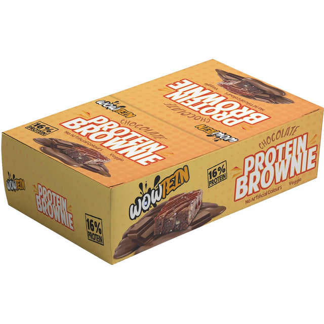 Wowtein Protein Bars, Chocolate Brownie, Box of 10 - Wowtein