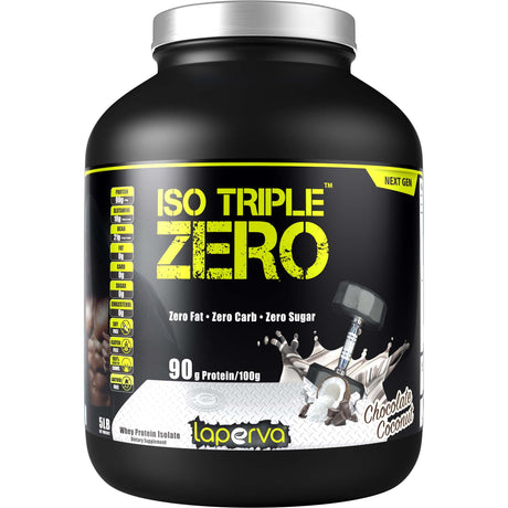 Laperva Iso Triple Zero Next Generation Whey Protein, Chocolate Coconut, 5 LB - Laperva