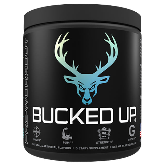 Blue Raz Lemonade Bucked Up Pre-Workout, 30 - Bucked Up