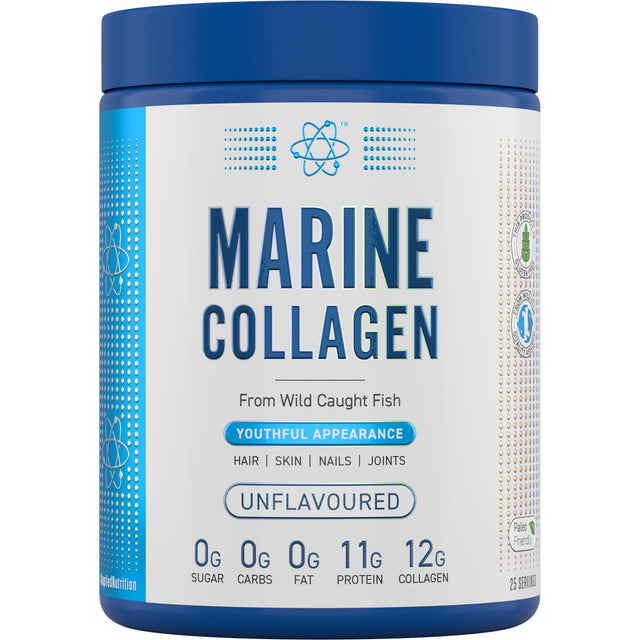 Marine Collagen, Unflavored, 300 Gm, Applied Nutrition - Applied Nutrition