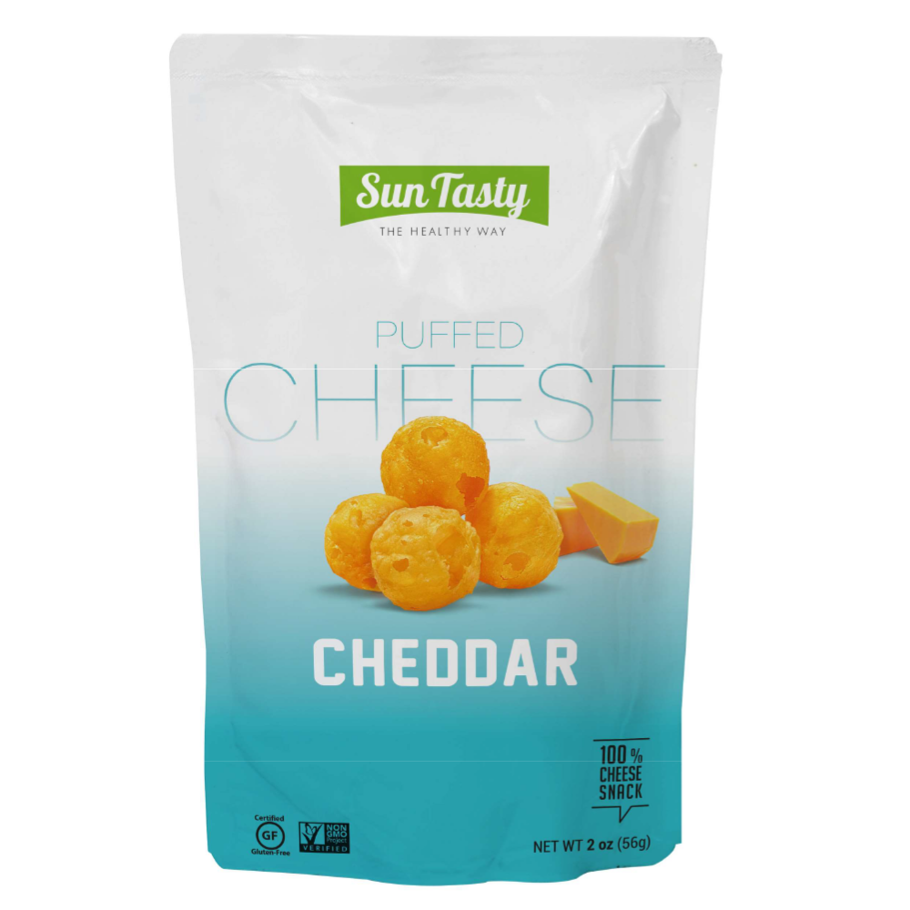 Tasty Puffed Cheese, Cheddar, 56 Gm, Sun - Sun Tasty