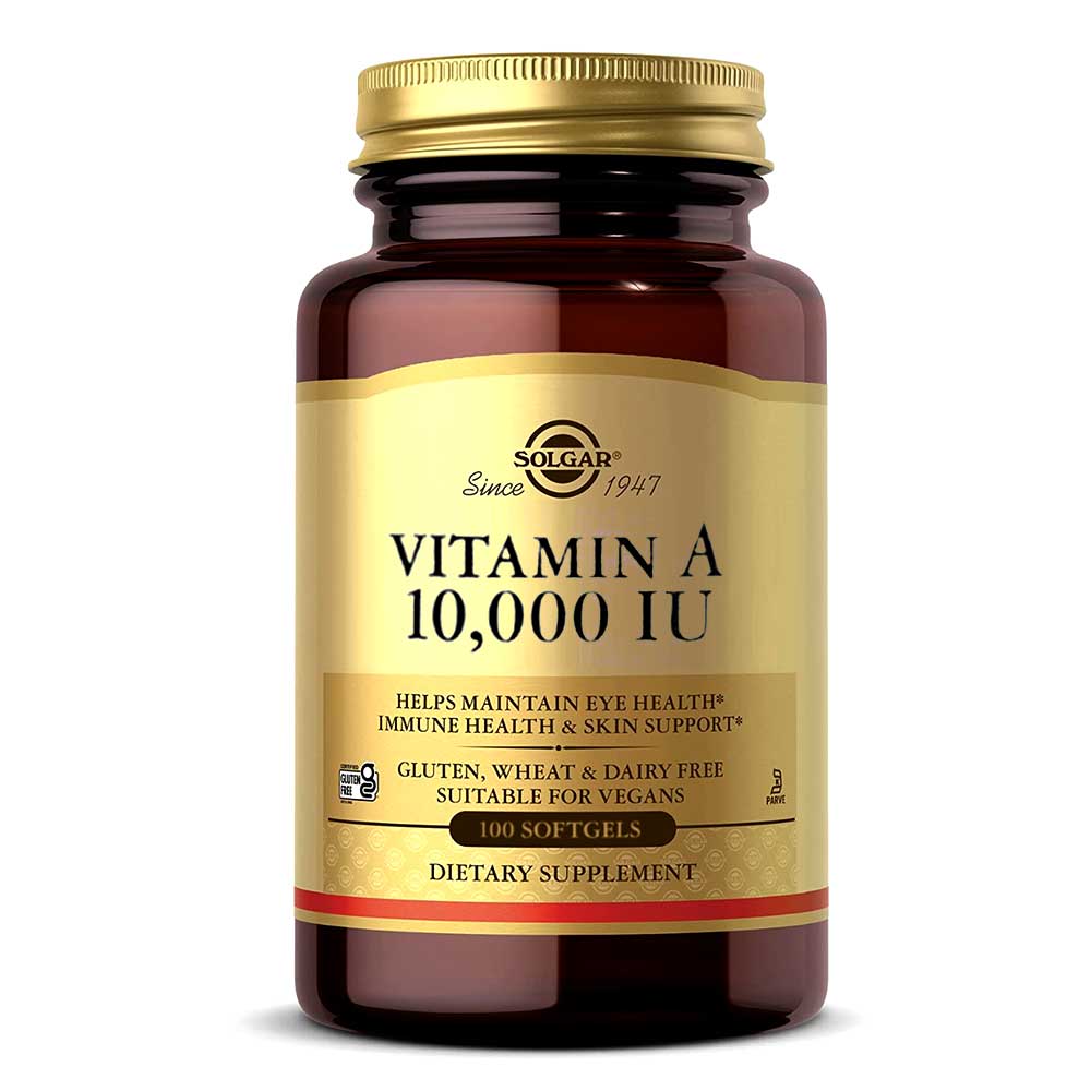 Solgar Vitamin A, 100 Softgels, 10000 IU - Solgar