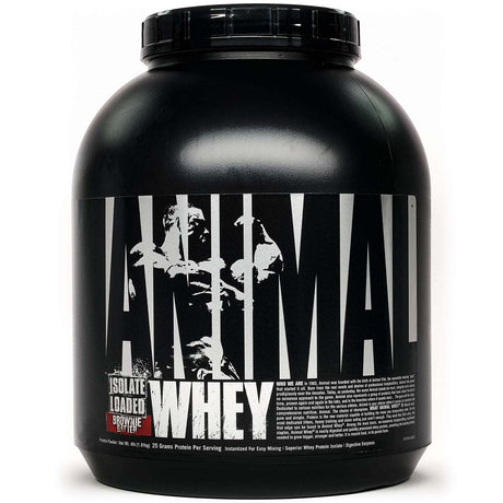 Universal Nutrition Animal Whey Isolate, Brownie Batter, 4 LB Loaded - Universal Nutrition