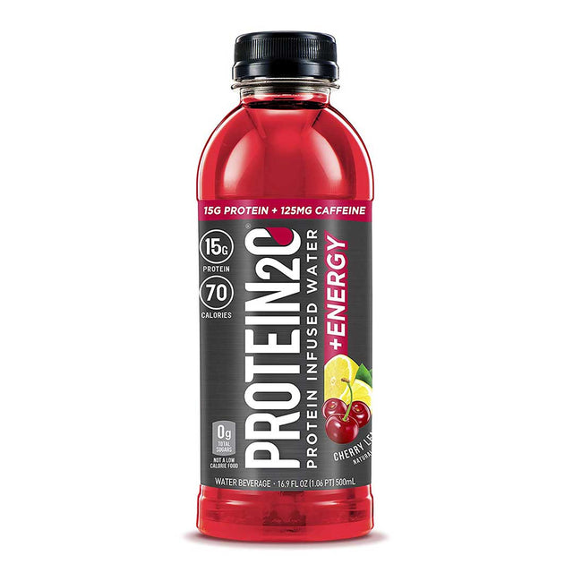 Protein2o Protein Infused Water Plus Energy, Cherry Lemonade, 500 ML - Protein2o