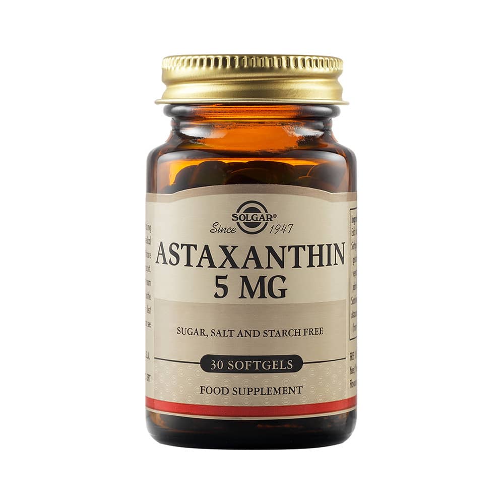 Astaxanthin Solgar, 5 mg, 30 Softgels - Solgar