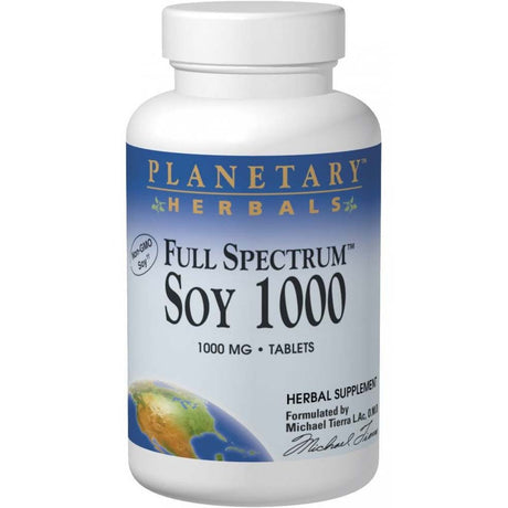 Planetary Herbals Full Spectrum Soy 1000, 1000 mg, 60 Tablets - Planetary Herbals