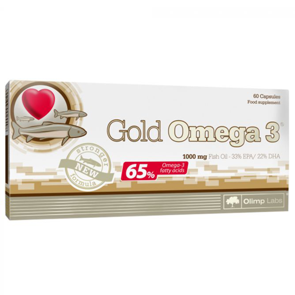 Olimp Gold Omega 3 Sports Nutrition, 1000 mg, 60 Capsules - Olimp Sport Nutrition