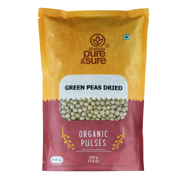 Sure & Pure Dried Green Peas, 500 Gm - Pure & Sure