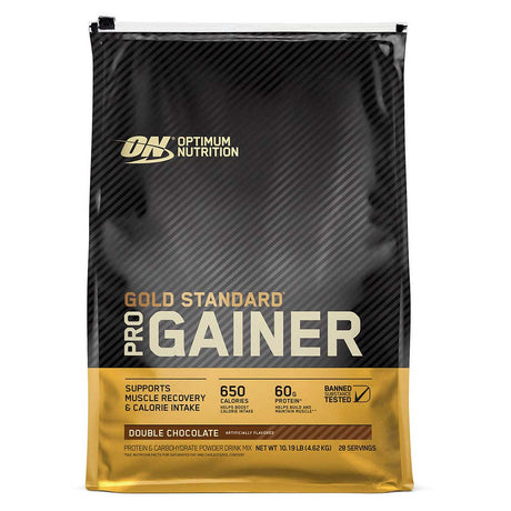 Optimum Nutrition Pro Gainer, Double Chocolate, 10 LB Gold Standard - Optimum Nutrition