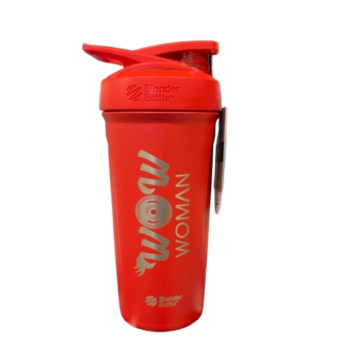 Wow Women Stainless Steel Shaker Bottle, Red Blender - Wow Woman