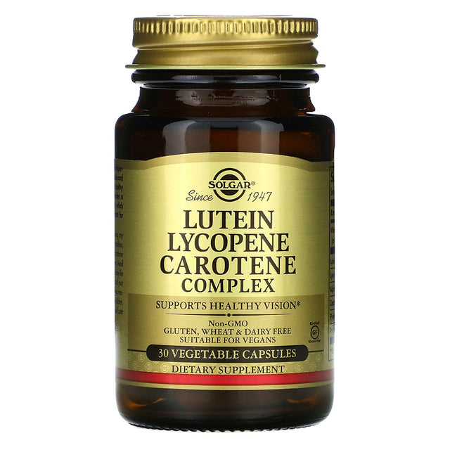 Solgar Natural Carotene Lycopene Lutein Complex, 30 Vegetable Capsules - Solgar