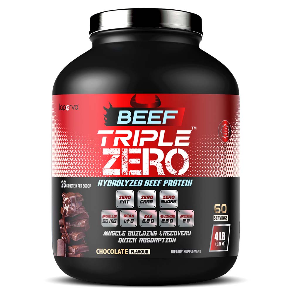 Laperva Triple Zero Hydrolyzed Beef, Chocolate, 4 LB - Laperva