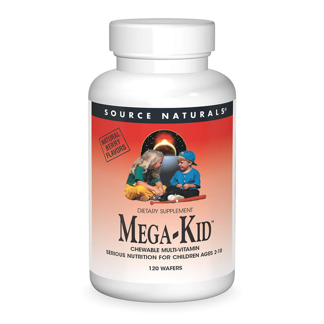 Naturals Source Mega Kid, 120 Chewable Wafers - Source Naturals