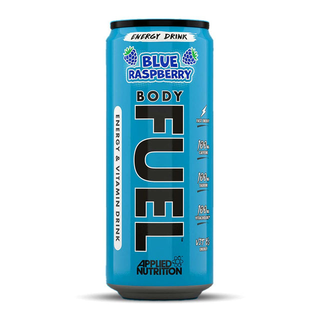 Bodyfuel Energy Can, Blue Raspberry, 330 ML, Applied Nutrition - Applied Nutrition