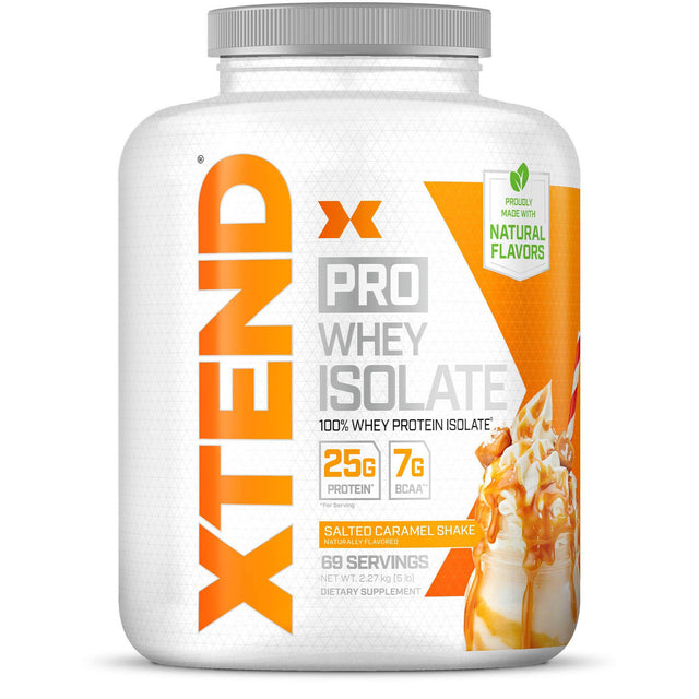 Xtend Pro Whey Isolate, Salted Caramel Shake, 5 LB - Xtend