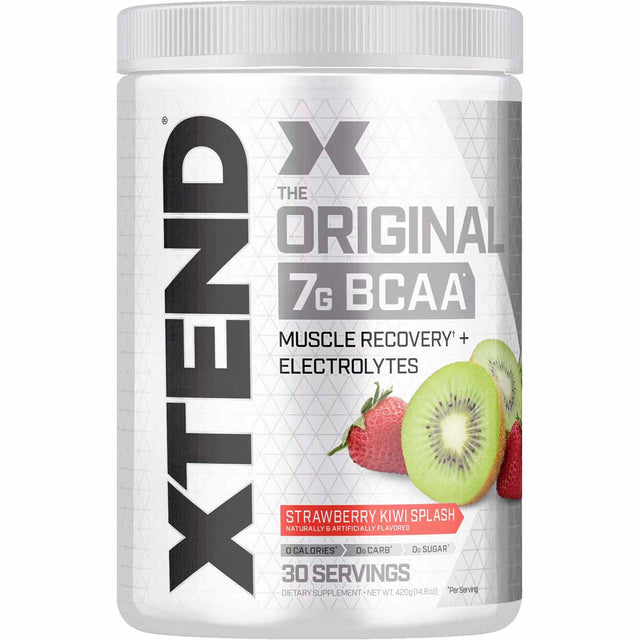 Xtend Original BCAA, Strawberry Kiwi Splash, 30 - Xtend