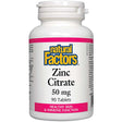 Zinc Citrate, 50 mg, 90 Tablets, Natural Factors - Natural Factors