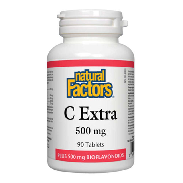 Natural Factors Extra Vitamin C, 500 mg, 90 Tablets - Natural Factors