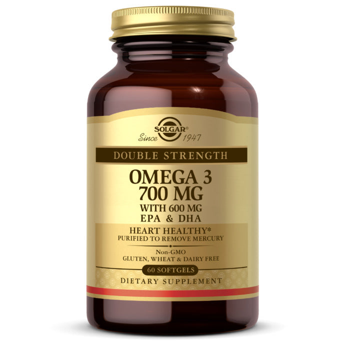 Solgar Omega-3 Double Strength, 700 mg, 60 Softgels - Solgar