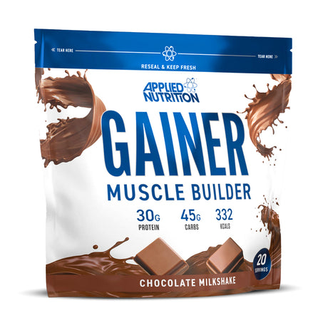 Muscle Builder Gainer, Applied Nutrition, Chocolate Milkshake, 1.8 Kg - Applied Nutrition