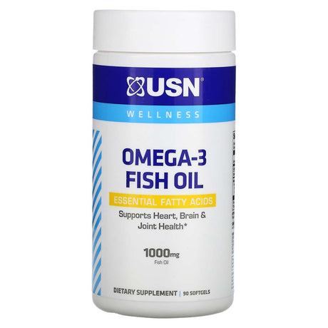 Omega-3 Fish Oil 1000 mg, 90 Capsules - USN - USN