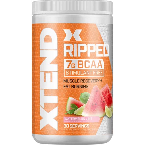 Xtend Ripped BCAAs, Watermelon Lime, 30 - Xtend