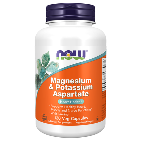 Magnesium and Potassium Aspartate, 120 Veggie Capsules - Order Now - Now