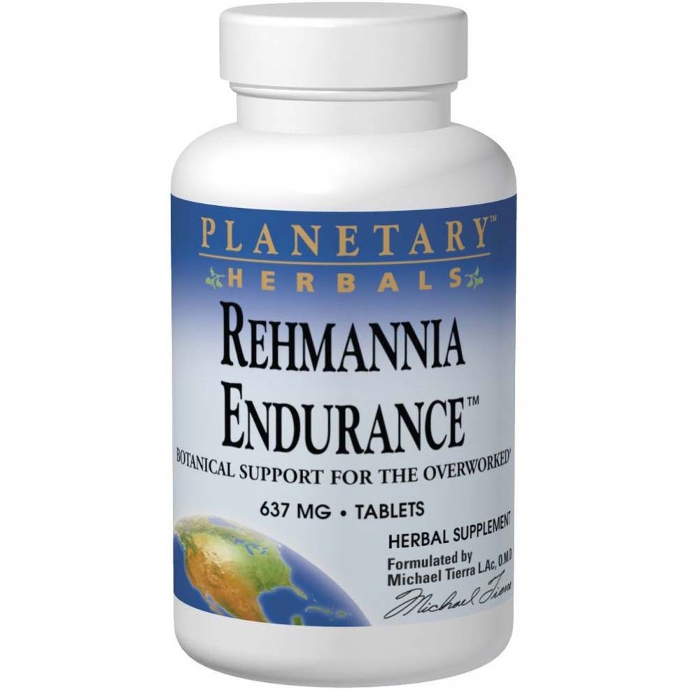 Rehmannia Endurance, 637 mg, 75 Tablets - Planetary Herbals - Planetary Herbals