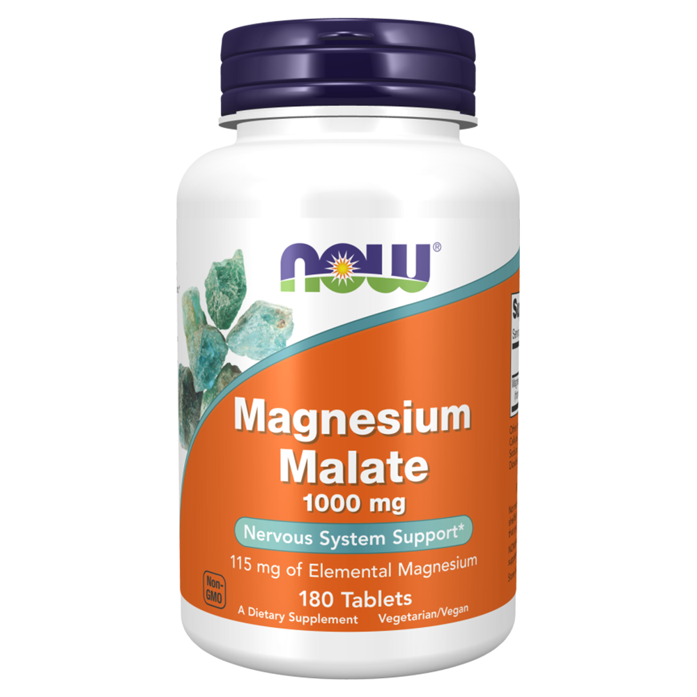 Now Magnesium Malate, 1000 mg, 180 Tablets - Now