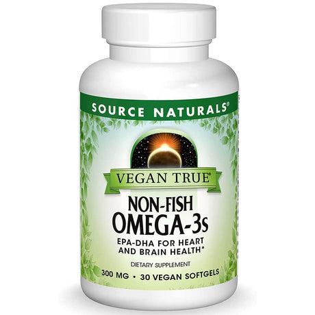 Source Naturals Vegan Omega-3, 300 mg, 30 Softgels Vegan - Source Naturals