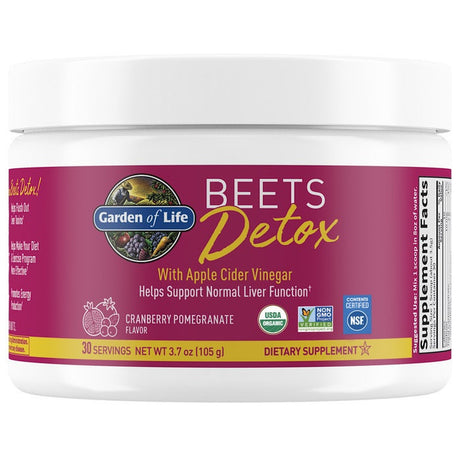 Garden of Life Detox Beets with Apple Cider Vinegar, Cranberry & Pomegranate, 30 - Garden Of Life