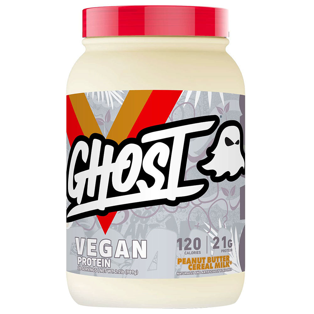 Ghost Vegan Protein, Peanut Butter Cereal Milk, 2.2 LB - Ghost